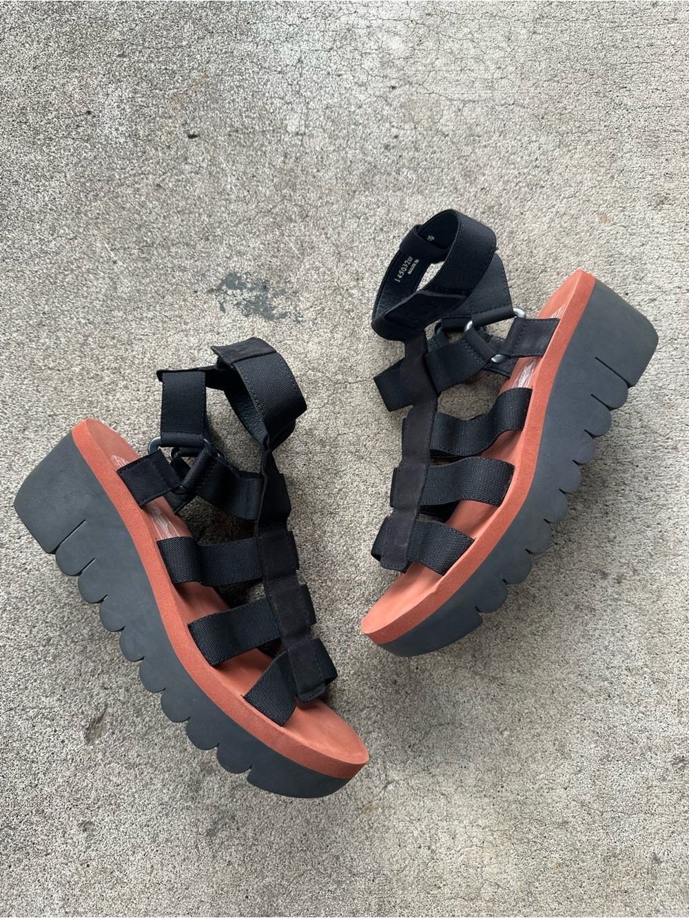 Fly London Yoji Platform Wedge Sandals